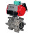 Кран шаровой BV3232P(3pc)-FP-SW-ISO-H Ду40 Ру63 полнопроходной, корпус - нержавеющая сталь SS316, под приварку, с пневмоприводом PA-SA-105, пневмораспределителем 4M310-08 DC24V, магнитным переключателем ALS200D в Алматы