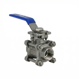 Кран шаровой BV3232P(3pc)-FP-T-ISO-H 2″ Ду50 Ру40 полнопроходной, нержавеющая сталь AISI 316, резьбовой, с ISO фланцем и рукояткой