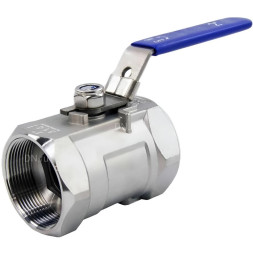 Кран шаровой BV3232P-SP-T-H 1 1/2″ Ду40 Ру63 WDVF неполнопроходной, резьбовой, корпус - нержавеющая сталь AISI 316, уплотнение - PTFE, с рукояткой