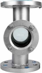 Стекло смотровое SG2-35S-F тип В ГОСТ 21836-2021 Ду15 Ру25 нержавеющая сталь, фланцевое