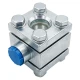 Стекло смотровое SG2-21G-T тип В ГОСТ 21836-2021 Ду20 Ру40 двустороннее, материал - углеродистая сталь, резьбовое