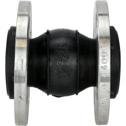 Компенсатор резиновый CR-E25-F Ду32 Ру10, резиновая вставка (корпус) - EPDM, тип присоединения - фланцевый, материал фланцев - сталь углеродистая оцинкованная