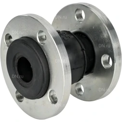 Компенсатор резиновый CR-E25-F Ду200 Ру10, резиновая вставка (корпус) - EPDM, тип присоединения - фланцевый, материал фланцев - сталь углеродистая оцинкованная