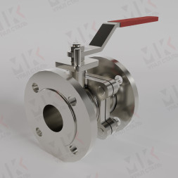 Шаровый кран стальной фланцевый Ду150 Ру16 для трубопровода с электроприводом