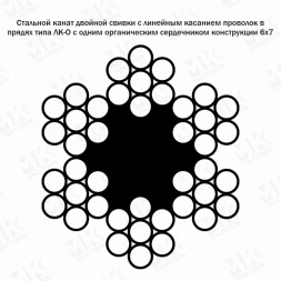 Тяговый трос 16.5 мм ГОСТ 3069-80