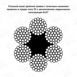 Канат стальной 13.5 мм ГОСТ 3071-88