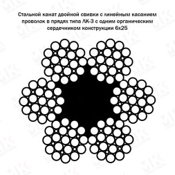 Канат стальной 11.5 мм ГОСТ 7665-80