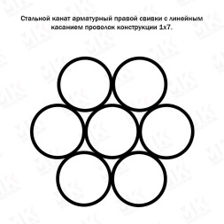 Канат стальной 9 мм ГОСТ 13840-68