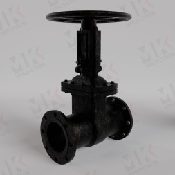 Задвижка чугунная 30ч39бр клиновая фланцевая Ду600 Ру10