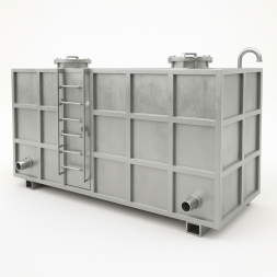 Прямоугольный резервуар 50 м3 подземный вертикальный для питьевой воды