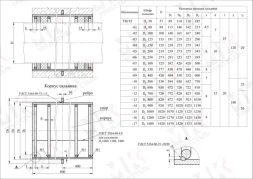 Сальник набивной ТМ 92-03 Ду125 L=800 серия 5.900-2
