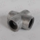 Крестовина стальная 20х20 равнопроходная резьбовая оцинкованная