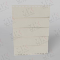 Сайдинг для забора 15х240 мм 0,5 мм RAL1015 Светлая слоновая кость