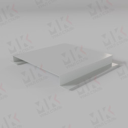Линеарная панель гладкая с открытыми торцами 24хС/20 RAL7004 Серый