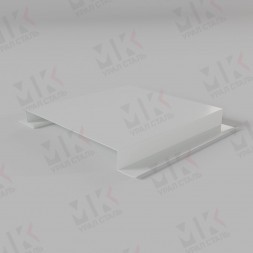 Линеарная панель волна с открытыми торцами 24х316/0 RAL9010 Белый