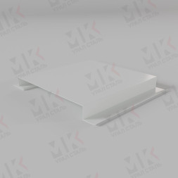 Линеарная панель гладкая с открытыми торцами 24хС/20 RAL9003 Белый