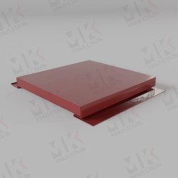 Линеарная панель гладкая с закрытыми торцами 24х365/20 RAL3011 Коричнево-красный