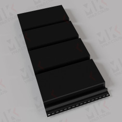 Софит металлический без перфорации 0,45 мм PE RAL 9005 черный