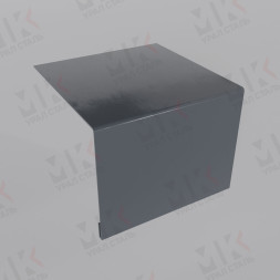 Планка откоса сложная 3D 230х75х3000 мм 0,45 мм Полиэстер RAL 7024
