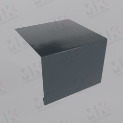 Планка откоса сложная 3D 245х75х2000 мм 0,45 мм RAL 7016
