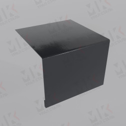 Планка откоса сложная 3D 245х75х3000 мм 0,45 мм RAL 9005