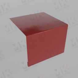 Планка откоса околооконная простая 250х50 мм 0,5 мм Satin RAL 3011