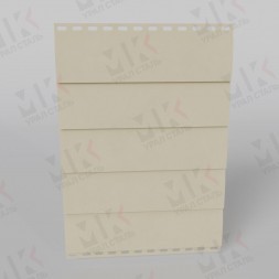 Сайдинг для забора 14х226 мм Полиэстер 0,4 мм RAL1014 Слоновая кость