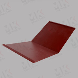 Планка ендовы нижняя 298х298х2000 мм 0,45 мм RAL 3005