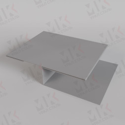 Планка стыковочная для сайдинга универсальная 50х18х3000 мм 0,5 мм Grey Серый