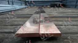 Медная твердая бескислородная прямоугольная шина ШМТВ 18х32 мм 4м