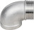 Отвод (уголок) ВР-НР-304 2 1/2″ Ду65 Ру16 угол 90°, корпус - нержавеющая сталь 304, присоединение - внутренняя / наружная резьба в Алматы