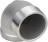 Отвод (уголок) ВР-НР-316 1 1/2″ Ду40 Ру16 угол 90°, корпус - нержавеющая сталь 316, присоединение - внутренняя / наружная резьба в Алматы