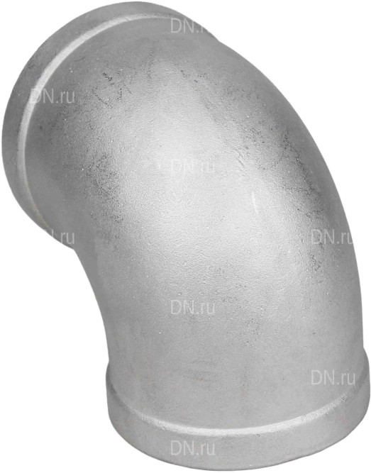 Отвод (уголок) ВР-ВР-304 1 1/4″ Ду32 Ру16 угол 90°, корпус - нержавеющая сталь 304, присоединение - внутренняя / внутренняя резьба в Алматы