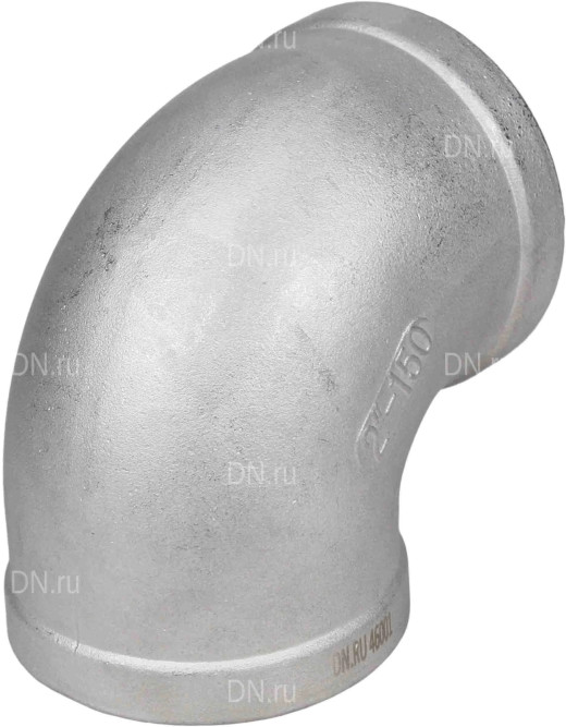 Отвод (уголок) ВР-ВР-316 1″ Ду25 Ру16 угол 90°, корпус - нержавеющая сталь 316, присоединение - внутренняя / внутренняя резьба в Алматы