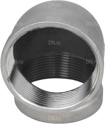Отвод (уголок) ВР-ВР-316 1/2″ Ду15 Ру16 угол 90°, корпус - нержавеющая сталь 316, присоединение - внутренняя / внутренняя резьба