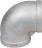 Отвод (уголок) ВР-ВР-316 1/2″ Ду15 Ру16 угол 90°, корпус - нержавеющая сталь 316, присоединение - внутренняя / внутренняя резьба в Алматы