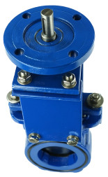 Задвижка шиберная GVKN1331N-2W-Fb-ISO Ду80 Ру10 двусторонняя, межфланцевая, шпиндель - невыдвижной, корпус - чугун GGG40, шибер - нержавеющая сталь 304, уплотнение - NBR, с ISO-фланцем и голым штоком, круглый шток 16, F10