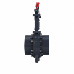 Задвижка шиберная GVKR4344TPV-2W-G-Hт Ду25 Ру1.6 клеевая, с выдвижным штоком, материал корпуса - ПВХ (PVC), шибер - пластик ABS, уплотнение - TPV (ТПВ), с ручкой