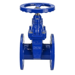 Задвижка клиновая 30ч39р (аналог МЗВ) GVWN1414E-2W-F-S blue Ду50 Ру10/16 фланцевая, корпус - чугун GGG50, уплотнение - EPDM, со штурвалом и невыдвижным штоком, цвет - синий