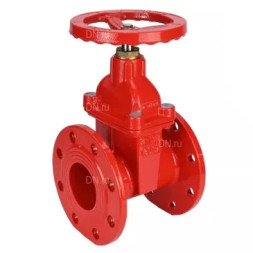 Задвижка клиновая 30ч39р (аналог МЗВГ) GVWN1414S-2W-F-S red Ду80 Ру10/16 фланцевая, корпус - чугун GGG50, уплотнение - силикон, со штурвалом и невыдвижным штоком, цвет - красный