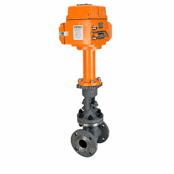 Задвижка клиновая 30с941нж GVWR2121M-2W-F-ОСТ Ду150 Ру16 GAIR фланцевая, корпус - сталь 25Л, материал клина - сталь 25Л, уплотнение - металл, с ОСТ-фланцем, с электроприводом MT-N-020EM-O1-220VAC-У1