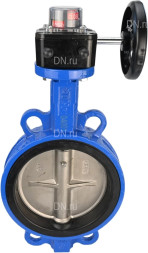 Затвор дисковый поворотный WBV1132N-2W-Fb-H Ду125 Ру16 межфланцевый, корпус - чугун GG25, диск - нержавеющая сталь 316L, уплотнение - NBR, с редуктором HGB RQN1-180Z с индикатором положения