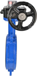 Затвор дисковый поворотный WBV1132N-2W-Fb-H Ду125 Ру16 межфланцевый, корпус - чугун GG25, диск - нержавеющая сталь 316L, уплотнение - NBR, с редуктором HGB RQN1-180Z с индикатором положения