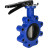 Затвор дисковый поворотный WBV1631E-2W-Fb-H Ду100 Ру16 LUG межфланцевый, корпус - чугун QT450, диск - нержавеющая сталь 304, уплотнение - EPDM, с рукояткой в Алматы