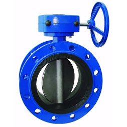 Затвор дисковый поворотный WBV1331E-2W-F-R Ду300 Ру16 фланцевый, корпус - чугун GGG40, диск - нержавеющая сталь 304, уплотнение - EPDM, управление – редуктор, с ISO-фланцем F10, квадрат штока 22х22