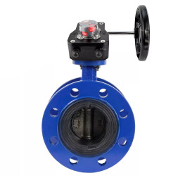 Затвор дисковый поворотный WBV1331E-2W-F-H Ду100 Ру16 фланцевый, корпус - чугун GGG40, диск - нержавеющая сталь 304, уплотнение - EPDM, с редуктором HGB RQN1-180Z