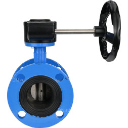 Затвор дисковый поворотный WBV1313E-2W-F-R Ду300 Ру16 фланцевый, корпус - чугун GGG40, диск - чугун GGG40, уплотнение - EPDM, с редуктором HAM RQN5-1500Z-T50