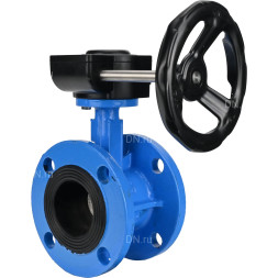 Затвор дисковый поворотный WBV1313E-2W-F-R Ду300 Ру16 фланцевый, корпус - чугун GGG40, диск - чугун GGG40, уплотнение - EPDM, с редуктором HAM RQN5-1500Z-T50