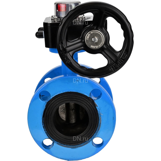 Затвор дисковый поворотный WBV1313E-2W-F-R Ду250 Ру16 фланцевый, корпус - чугун GGG40, диск - чугун GGG40, уплотнение - EPDM, с редуктором HGB RQN4-1200Z в Алматы