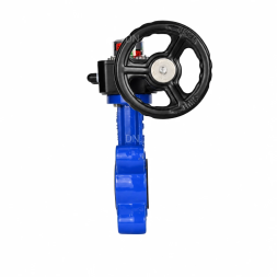 Затвор дисковый поворотный WBV1616E-2W-Fb-H Ду125 Ру16 LUG межфланцевый, корпус - чугун QT450, диск - чугун QT450, уплотнение - EPDM, с редуктором HGB RQN1-180Z